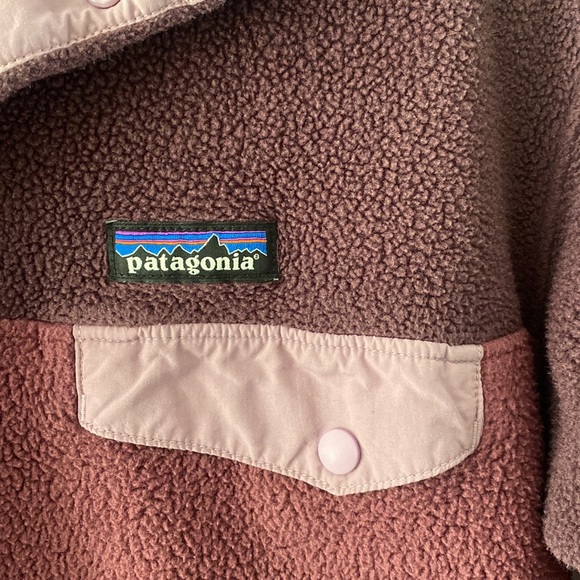 Patagonia Synchilla Snap-T Women’s Fleece Pullover Sweater Medium Purple - Picture 6 of 9